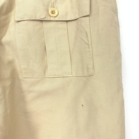 SOLD Banana Republic Heritage Straight Leg Linen Blend Pants Mens Sz 34 X 34 Tan - Picture 4 of 10